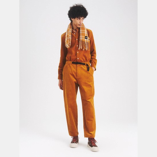 Aigle The Comfort-fit Velvet Pants Men Orange ZA-60592